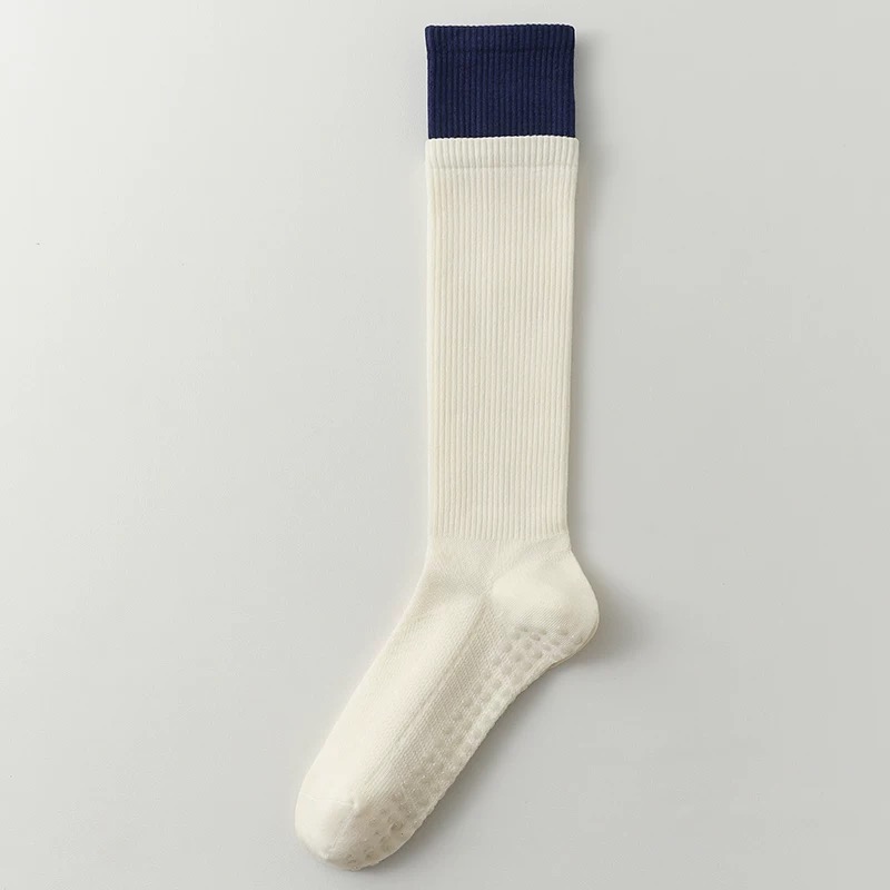 Mid and high crew Pilates grip socks
